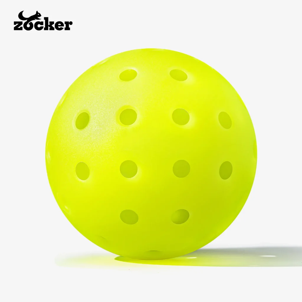 Second image of Box of 3 Premium Tournament Pickleball Balls – Zocker ZB48 (48 Holes)