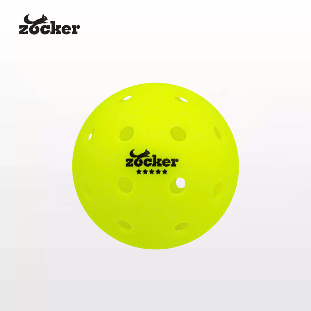 Second image of Box of 3 Premium Tournament Pickleball Balls – Zocker ZB01 (40 Holes)